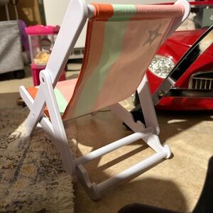 Colorful Miniature Folding Chair American Girl